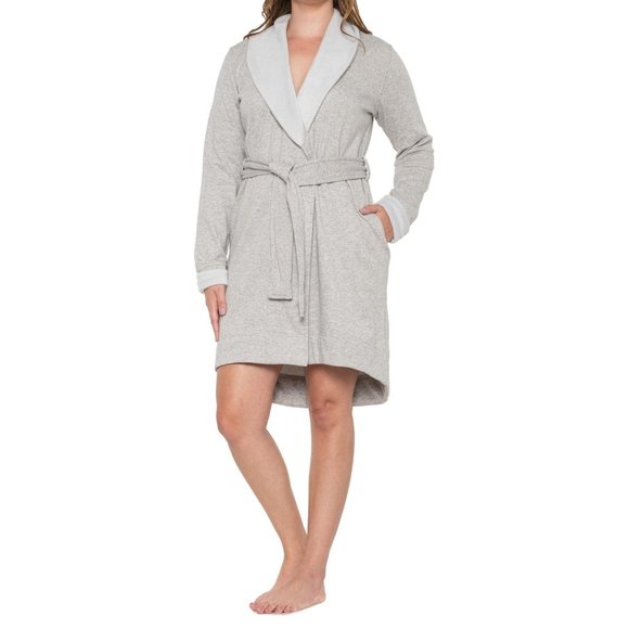 NWT Women's UGG BLANCHE Plush Robe Gray - Picture 3 of 9